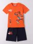 IDO T-SHIRT+BERMUDA - ARANCIO-BLU - 0
