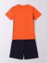 IDO T-SHIRT+BERMUDA - ARANCIO-BLU - 1