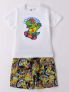 IDO T-SHIRT+BERMUDA - BIANCO-NERO - 0