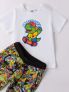 IDO T-SHIRT+BERMUDA - BIANCO-NERO - 1