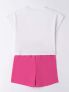 IDO BTS T-SHIRT+SHOR - BIANCO FUXIA - 2