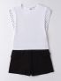 IDO T-SHIRT+SHORT - BIANCO-NERO - 0