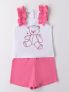 IDO TOP+SHORT - BIANCO ROSA - 0