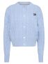 TOMMY H. BADGE CARDI - CELESTE - 0