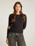 TOMMY H SLIM RIB LS - NERO - 0