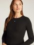 TOMMY H SLIM RIB LS - NERO - 3