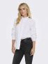JDY MIO LS FRILL - BIANCO - 0