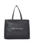 CK SCULPTED TOTE34 - NERO - 0