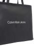 CK SCULPTED TOTE34 - NERO - 4