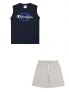 CHAMPION B. T-SH+SHO - BLU-GRIGIO - 0