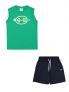 CHAMPION B. T-SH+SHO - VERDE BLU - 0