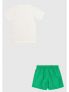 CHAMPION B T-SH+COST - BIANCO-VERDE - 1
