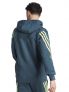 ADIDAS FELPA ZIP CAP - PETROLIO - 4