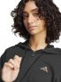 ADIDAS FELPA ZIP+CAP - NERO - 4