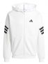 ADIDAS FELPA ZIP+CAP - BIANCO - 1
