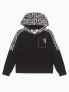 EA7 FELPA ZIP+CAPPUC - NERO - 0