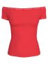 CK LOGO ELASTIC BARD - ROSSO - 0