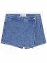 CK WRAP SKORT - JEANS CHIARO - 0