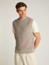 CK WASHED RAGLAN VES - BEIGE - 0