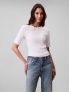 CK COTTON 1X1 RIB - BIANCO - 0