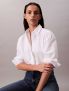 CK SOLID BOXY CROPPE - BIANCO - 1