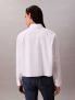 CK SOLID BOXY CROPPE - BIANCO - 2