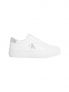 CK VULC FLATF LTH - BIANCO ARGENTO - 1